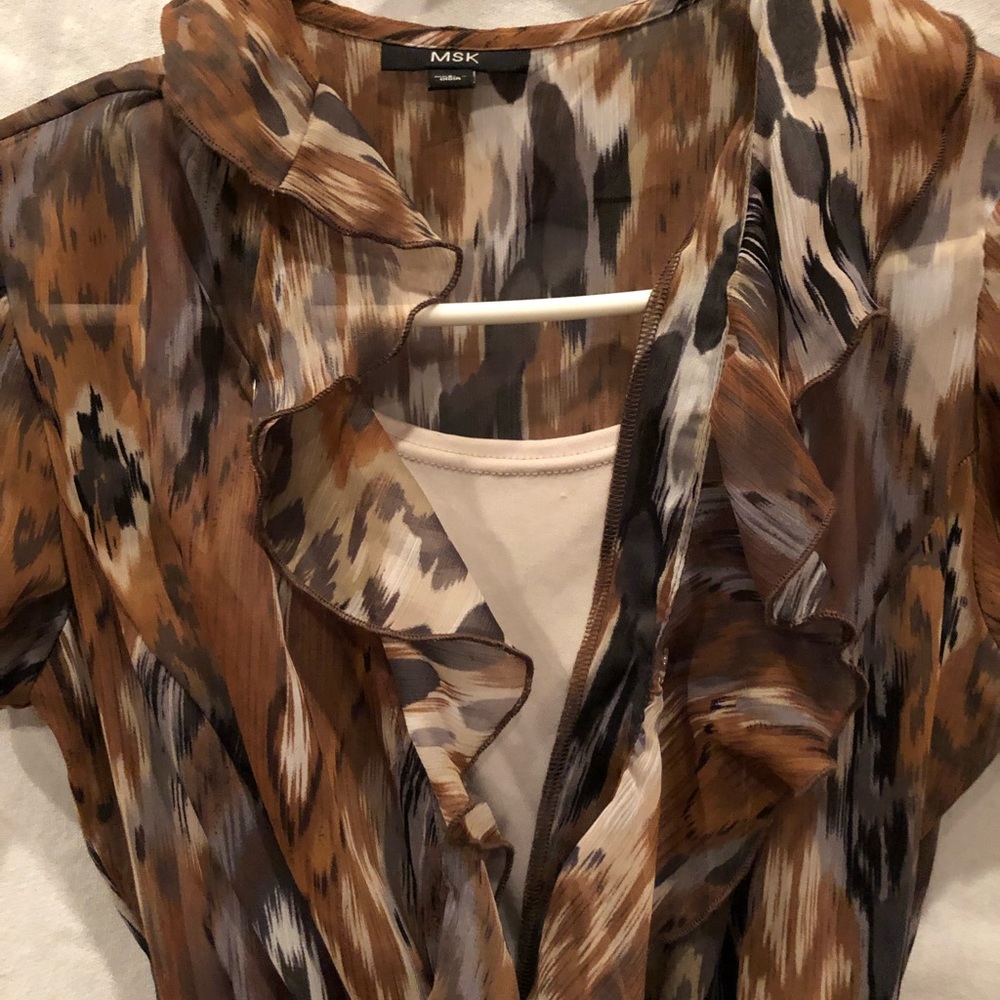 MSK Animal Print Dress Small